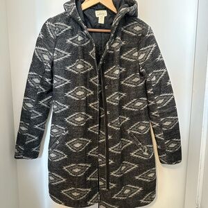 Levi’s size S Women's Black and Gray Hooded Coat